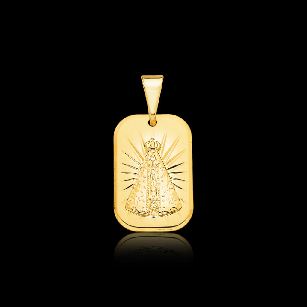 Pingente Placa Nossa Senhora Tradicional (P)