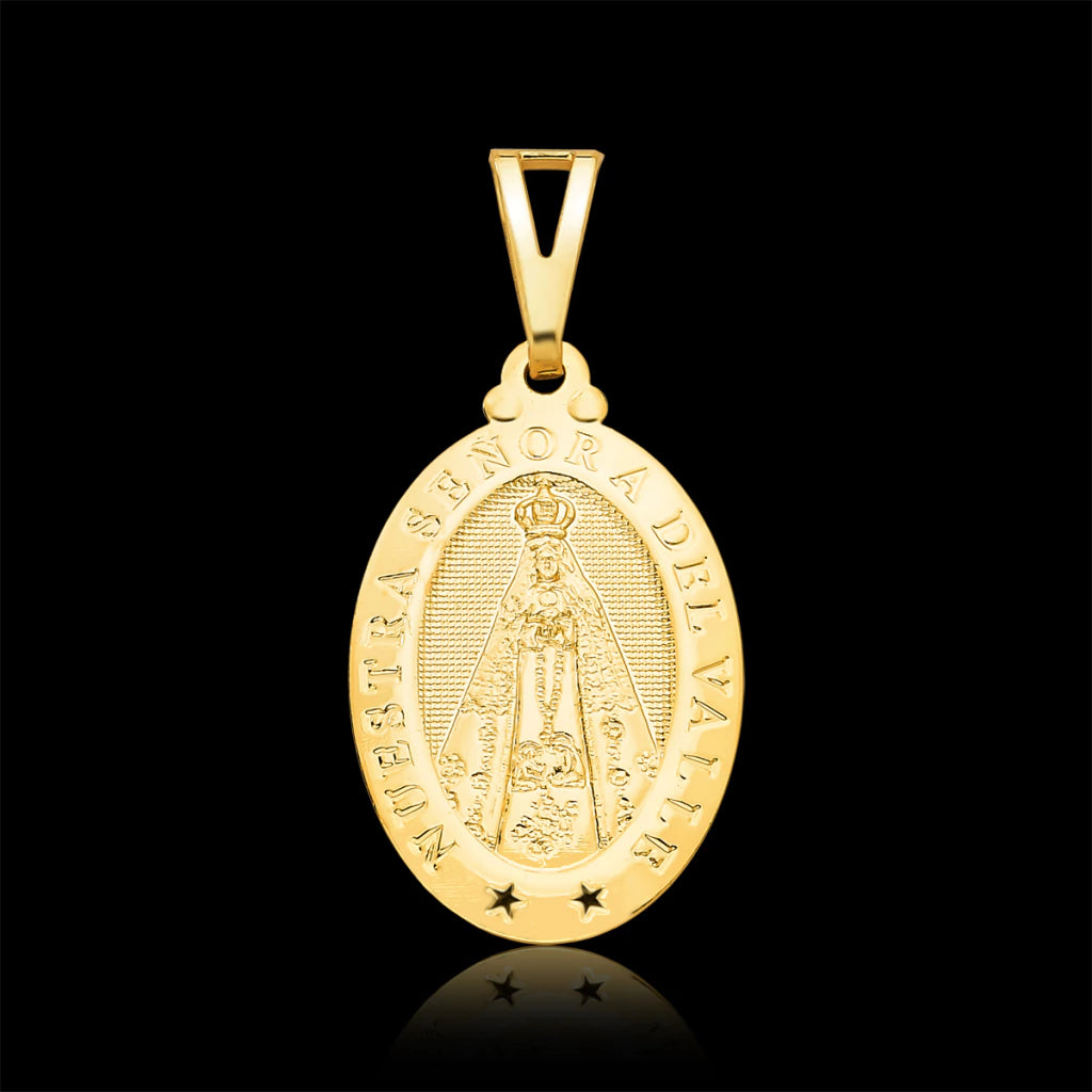 Pingente Medalha Oval Nossa Senhora Maciça (M)