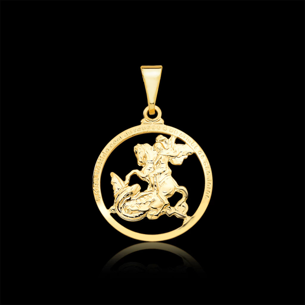 Pingente Medalha São Jorge Vazada (P)